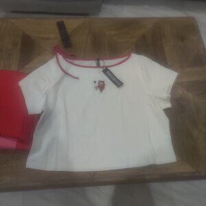 Dangerfield Kewpie doll embroidered top size 20 AU New